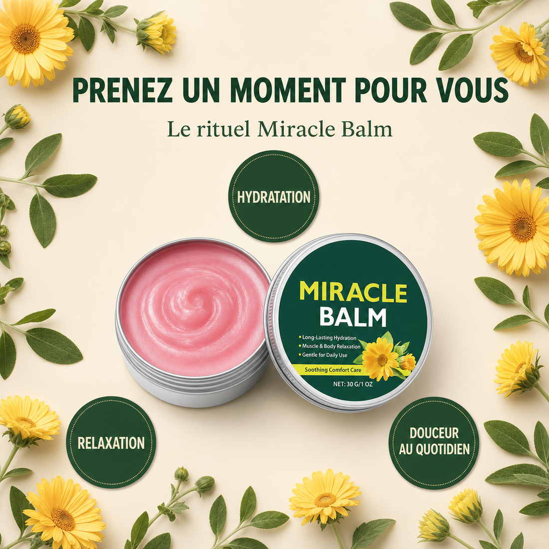 Prenez un moment pour vous — le rituel Miracle Balm